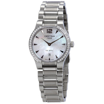 Đồng hồ Certina DS Spel Lady Round Quartz Diamond Mặt Xà Cừ Trắng C012.209.61.117.00 Nữ Chính hãng Sale giá Rẻ tại XaXi World