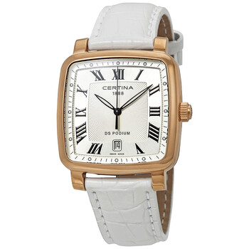 Đồng hồ Certina DS Podium Mặt Bạc Dây Da Trắng C025.510.36.033.00 Unisex Chính hãng Sale giá Rẻ tại XaXi World