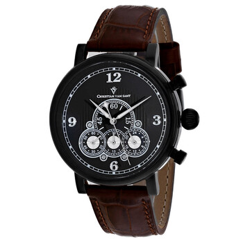 Đồng hồ Christian Van Sant Dominion Chronograph Quartz Mặt Đen CV0713 Nam Chính hãng Sale giá Rẻ tại XaXi World