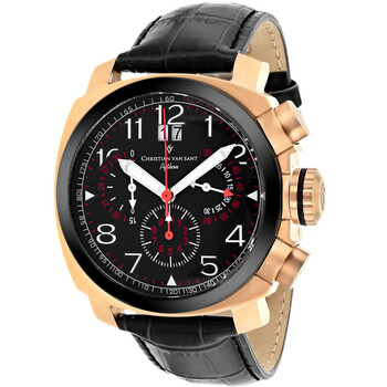 Đồng hồ Christian Van Sant Grand Python Chronograph Quartz Mặt Đen CV3AU11 Nam Chính hãng Sale giá Rẻ tại XaXi World