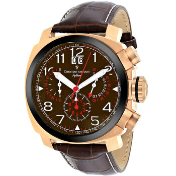 Đồng hồ Christian Van Sant Grand Python Chronograph Quartz Mặt Nâu CV3AU4 Nam Chính hãng Sale giá Rẻ tại XaXi World
