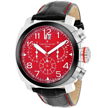 Đồng hồ Christian Van Sant Grand Python Chronograph Quartz Red Dial CV3AU9 Nam Chính hãng Sale giá Rẻ tại XaXi World