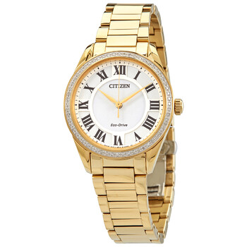 Đồng hồ Citizen Arezzo Diamond Mặt Trắng EM0882-59A Nữ Chính hãng Sale giá Rẻ tại XaXi World