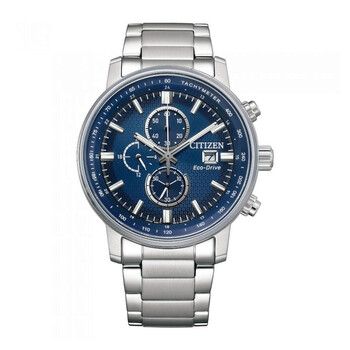 Đồng hồ Citizen Chronograph Eco-Drive Mặt Xanh CA0840-87L Nam Chính hãng Sale giá Rẻ tại XaXi World