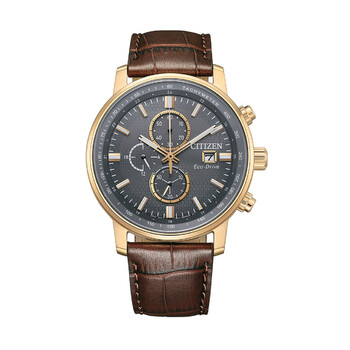 Đồng hồ Citizen Chronograph Eco-Drive Mặt Xám CA0843-11H Nam Chính hãng Sale giá Rẻ tại XaXi World