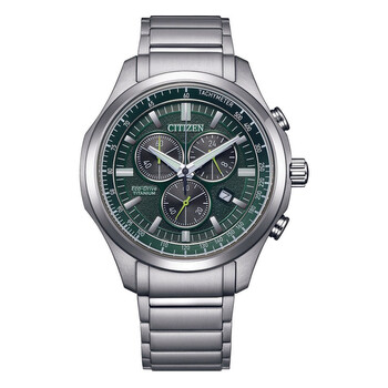Đồng hồ Citizen Chronograph GMT Eco-Drive Mặt Xanh Lá AT2530-85X Nam Chính hãng Sale giá Rẻ tại XaXi World