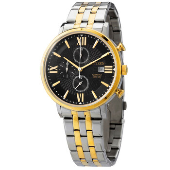 Đồng hồ Citizen Chronograph Quartz Mặt Đen Dây Demi AN3616-75E Nam Chính hãng Sale giá Rẻ tại XaXi World