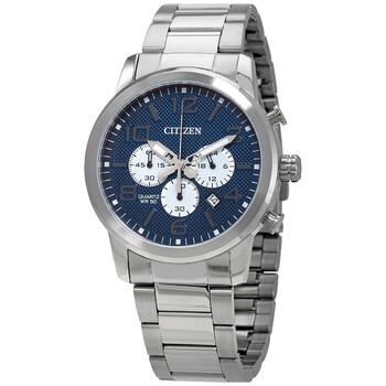 Đồng hồ Citizen Chronograph Quartz Mặt Xanh AN8050-51M Nam Chính hãng Sale giá Rẻ tại XaXi World
