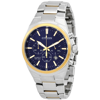 Đồng hồ Citizen Chronograph Quartz Mặt Xanh AN8176-52L Nam Chính hãng Sale giá Rẻ tại XaXi World