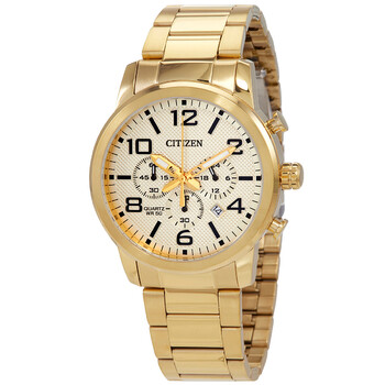 Đồng hồ Citizen Chronograph Quartz Mặt Sâm Banh AN8052-55P Nam Chính hãng Sale giá Rẻ tại XaXi World