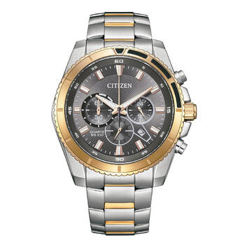 Đồng hồ Citizen Chronograph Quartz Mặt Xám Dây Demi AN8204-59H Nam Chính hãng Sale giá Rẻ tại XaXi World
