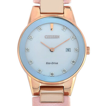 Đồng hồ Citizen Axiom Quartz Mặt Trắng GA1058-08A Nữ Chính hãng Sale giá Rẻ tại XaXi World