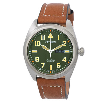 Đồng hồ Citizen Eco-Drive Avion Super Titanium Mặt Xanh Lá BM8560-02X Nam Chính hãng Sale giá Rẻ tại XaXi World
