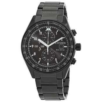 Đồng hồ Citizen Eco-Drive Chronograph Mặt Đen CA0775-87E Nam Chính hãng Sale giá Rẻ tại XaXi World