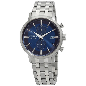 Đồng hồ Citizen Eco-Drive Chronograph Mặt Xanh CA7060-88L Nam Chính hãng Sale giá Rẻ tại XaXi World