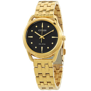 Đồng hồ Citizen Eco-Drive Dress Classics Mặt Đen FE7092-50E Nữ Chính hãng Sale giá Rẻ tại XaXi World