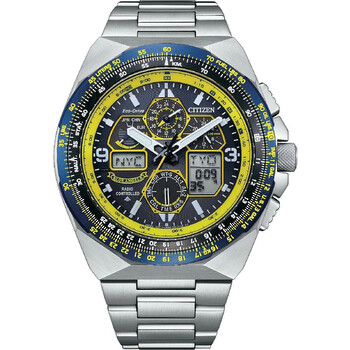 Đồng hồ Citizen Promaster Skyhawk A-T Chronograph GMT Eco-Drive Mặt Xanh JY8125-54L Nam Chính hãng Sale giá Rẻ tại XaXi World