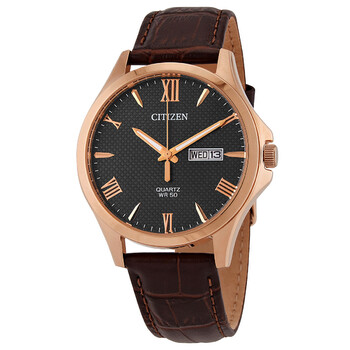 Đồng hồ Citizen Quartz Mặt Đen Dây Da Nâu BF2023-01H Nam Chính hãng Sale giá Rẻ tại XaXi World