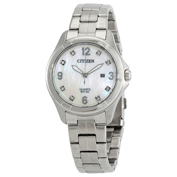 Đồng hồ Citizen Quartz Crystal Mặt Xà Cừ EU6080-58D Nữ Chính hãng Sale giá Rẻ tại XaXi World