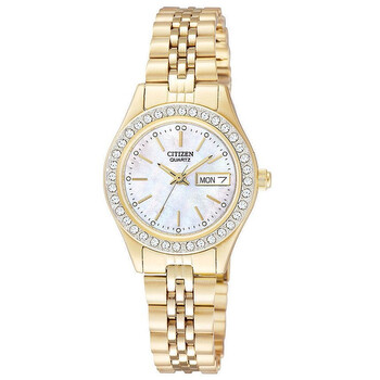 Đồng hồ Citizen Quartz Crystal Mặt Xà Cừ Trắng EQ0532-55D Nữ Chính hãng Sale giá Rẻ tại XaXi World
