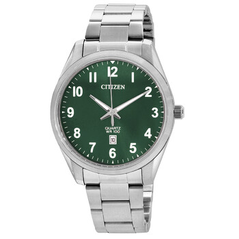 Đồng hồ Citizen Quartz Mặt Xanh Lá Stainless Steel BI1031-51X Nam Chính hãng Sale giá Rẻ tại XaXi World