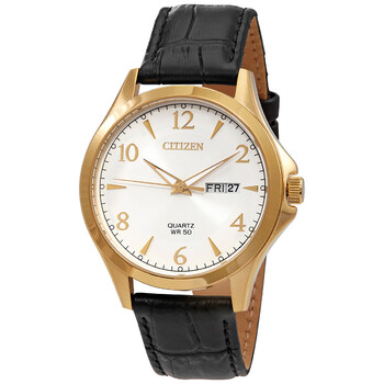 Đồng hồ Citizen Quartz Mặt Bạc Dây Da Đen BF2003-25A Nam Chính hãng Sale giá Rẻ tại XaXi World