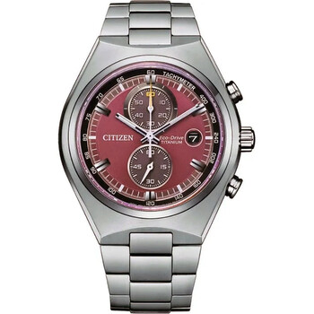 Đồng hồ Citizen Super Titanium Chronograph Eco-Drive Red Dial CA7090-87X Nam Chính hãng Sale giá Rẻ tại XaXi World