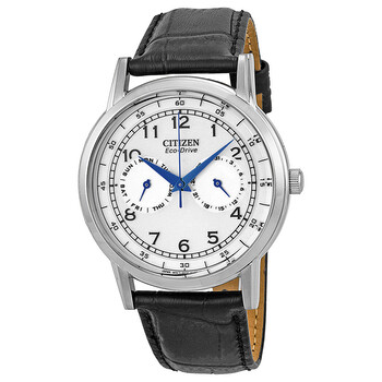 Đồng hồ Citizen Eco-Drive Mặt Bạc Dây Da Đen AO9000-06B Nam Chính hãng Sale giá Rẻ tại XaXi World
