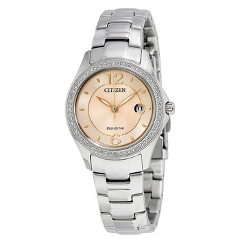 Đồng hồ Citizen Silhouette Crystal Eco-Drive Mặt Hồng Diamond FE1140-86X Nữ Chính hãng Sale giá Rẻ tại XaXi World