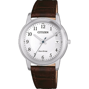 Đồng hồ Citizen Eco-Drive Mặt Trắng Dây Da Nâu FE6011-14A Nữ Chính hãng Sale giá Rẻ tại XaXi World