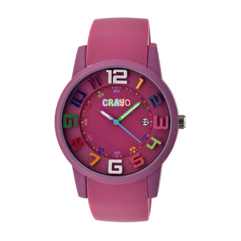 Đồng hồ Crayo Festival Fushia Dial Fushia Silicone CR2005 Unisex Chính hãng Sale giá Rẻ tại XaXi World