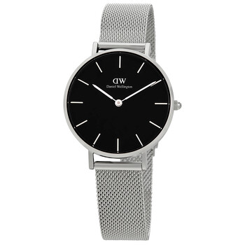 Đồng hồ Daniel Wellington Classic Petite Sterling Mặt Đen DW00100162 Nữ Chính hãng Sale giá Rẻ tại XaXi World