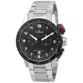 Đồng hồ Edox Chronorally 1 Chronograph Quartz Mặt Đen 10114 3NRM NR Nam Chính hãng Sale giá Rẻ tại XaXi World