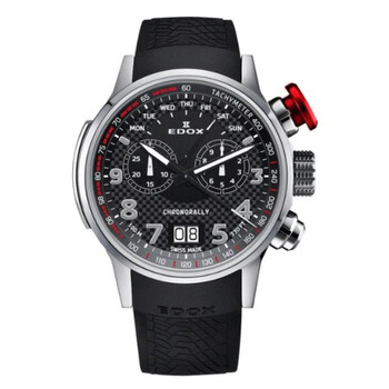 Đồng hồ Edox Chronorally Chronograph Quartz Mặt Đen 38001 TIN NRO3 Nam Chính hãng Sale giá Rẻ tại XaXi World