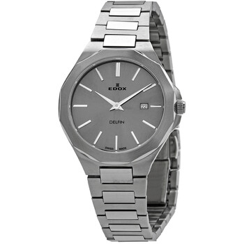 Đồng hồ Edox Delfin Quartz Mặt Xám 57005 3M GIN Nữ Chính hãng Sale giá Rẻ tại XaXi World