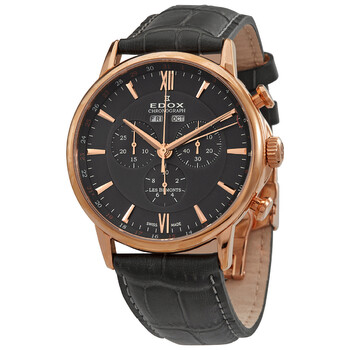 Đồng hồ Edox Les Bemonts Chronograph Quartz Mặt Đen 10501 37R GIR Nam Chính hãng Sale giá Rẻ tại XaXi World