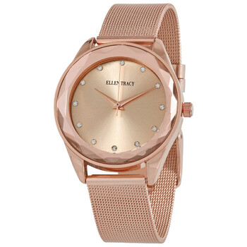 Đồng hồ Ellen Tracy Quartz Rose Mặt Vàng ET5180RG Nữ Chính hãng Sale giá Rẻ tại XaXi World