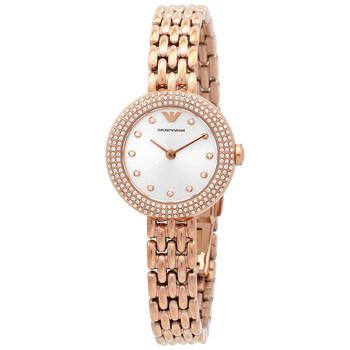 Đồng hồ Emporio Armani Rosa Quartz Crystal Mặt Bạc AR11415 Nữ Chính hãng Sale giá Rẻ tại XaXi World