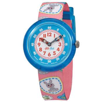 Đồng hồ Flik Flak Camping Badge Pink Quartz Girls FBNP091 Unisex Chính hãng Sale giá Rẻ tại XaXi World