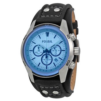 Đồng hồ Fossil Blue Glass Chronograph Dây Da Đen Strap CH2564 Nam Chính hãng Sale giá Rẻ tại XaXi World