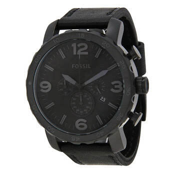 Đồng hồ Fossil Nate Chronograph Mặt Đen Black Ion-plated JR1354 Nam Chính hãng Sale giá Rẻ tại XaXi World