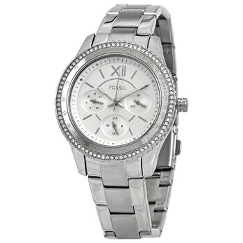 Đồng hồ Fossil Stella Sport Chronograph Quartz Crystal Mặt Bạc ES5108 Nữ Chính hãng Sale giá Rẻ tại XaXi World