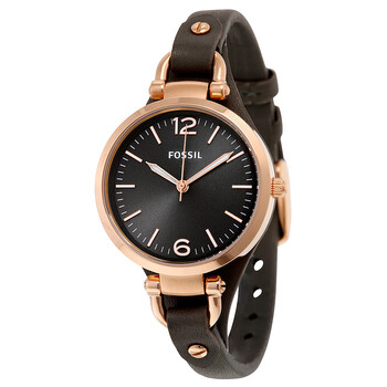 Đồng hồ Fossil Georgia Mặt Xám Grey Leather ES3077 Nữ Chính hãng Sale giá Rẻ tại XaXi World