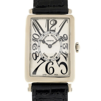 Đồng hồ Franck Muller Long Island Quartz Mặt Trắng 952QZ(AC)-BKSTRAP Unisex Chính hãng Sale giá Rẻ tại XaXi World
