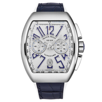 Đồng hồ Franck Muller Vanguard Chronograph Automatic Mặt Trắng 45CCWHTBLU-2 Nam Chính hãng Sale giá Rẻ tại XaXi World