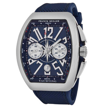Đồng hồ Franck Muller Vanguard Yachting Chronograph Automatic Mặt Xanh 45CCYACTBLU Nam Chính hãng Sale giá Rẻ tại XaXi World
