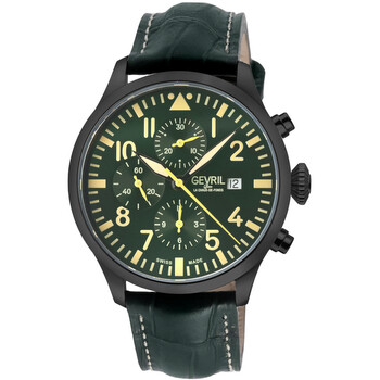 Đồng hồ Gevril Vaughn Chronograph Automatic Mặt Đen 47104 Nam Chính hãng Sale giá Rẻ tại XaXi World
