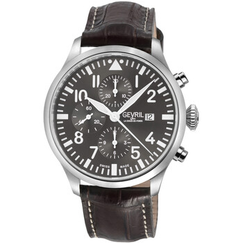 Đồng hồ Gevril Vaughn Chronograph Automatic Mặt Xám 47102-1 Nam Chính hãng Sale giá Rẻ tại XaXi World