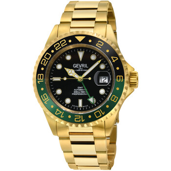 Đồng hồ Gevril Wall Street Mặt Đen 4956A Nam Chính hãng Sale giá Rẻ tại XaXi World