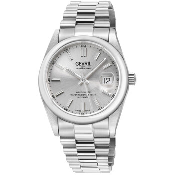 Đồng hồ Gevril West Village Automatic Mặt Bạc 48930B Nam Chính hãng Sale giá Rẻ tại XaXi World